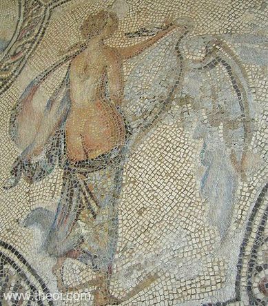 Leda and the Swan | Greco-Roman mosaic from Spain